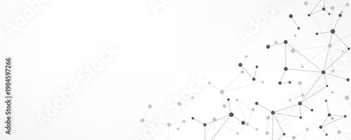 Molecular structure and genetic engineering, molecules DNA, neural network, scientific research. Abstract background for innovation technology, science, healthcare, and medicine