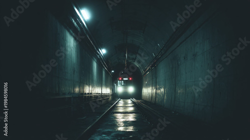 tunnel in the night