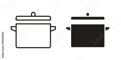 Pot icon graphic vectors for website design
