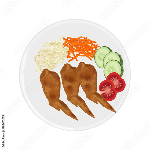 Vector Illustration Logo Clip art Top View Tori no Teba