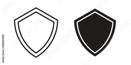 Shield icon graphic vectors for website design