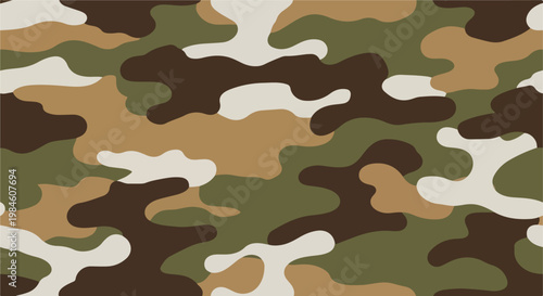 woodland camouflage pattern texture in earthy greens browns