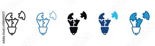 Problem Solving Icon Set Multiple Style Of