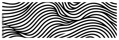 Abstract wavy lines pattern vector illustration, flowing curvy liquid stripes minimalist background for modern design