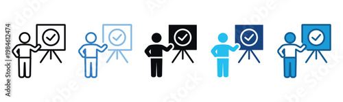 Course Icon Set Multiple Style Of