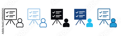 Activity Icon Set Multiple Style Of