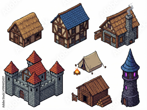 Adventure game retro assets