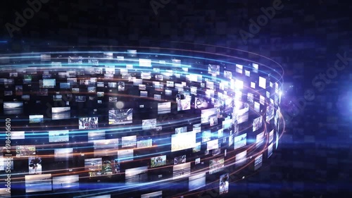 Streaming media contents creating a digital data flow