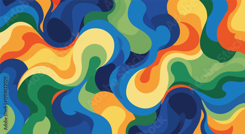 multicolor abstract swirl pattern
