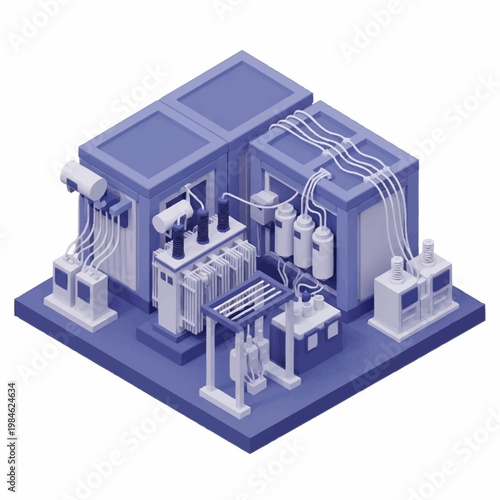 Industrial Electrical Power Transformer Substation Equipment.