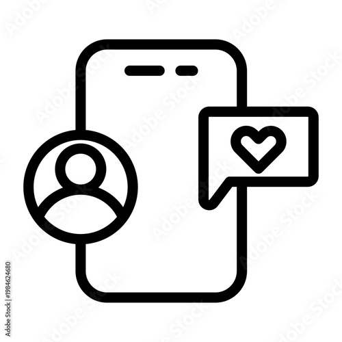 User Engagement. Icon Style Line