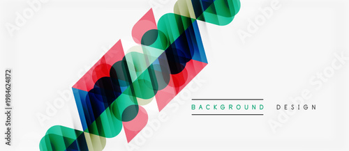 Abstract colorful lines create dynamic composition. Modern design elements suggest movement, energy, visual appeal. Minimalist style.