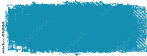 Grunge Paint stripe . Vector brush Stroke . Distressed banner . Black isolated paintbrush collection . Modern Textured shape . Dry border in Blue
