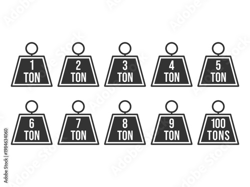 collection tonne design, vector illustration, isolated on transparent background