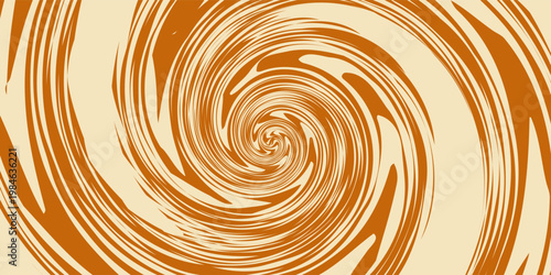 Swirl Caramel Pattern. Vector Splash Caramel Sauce Background. Swirl Peanut Butter Texture. Toffee and Milk Pattern. Liquid Chocolate Bg