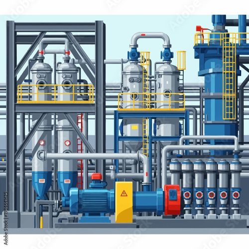 Industrial Chemical Plant Equipment and Machinery.