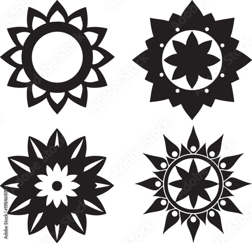 Mandala vector set