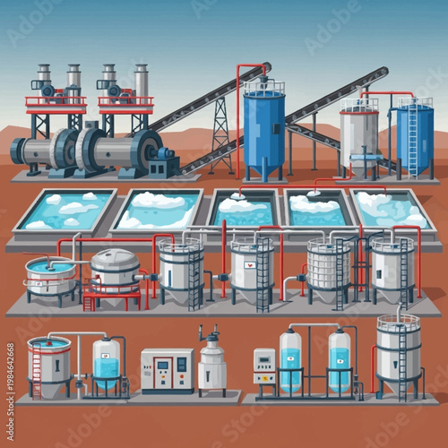 Industrial Water Treatment Plant Facility Complex.