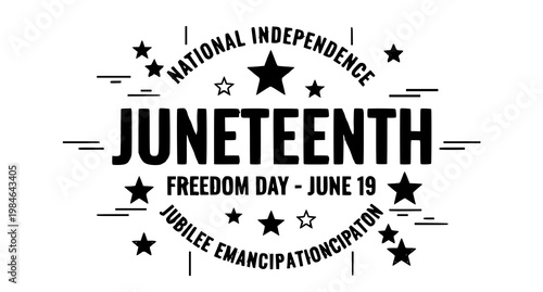 Juneteenth freedom day june 19 jubilee emancipation graphic