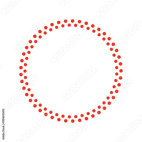 round circle with red dots pattern transparent png 