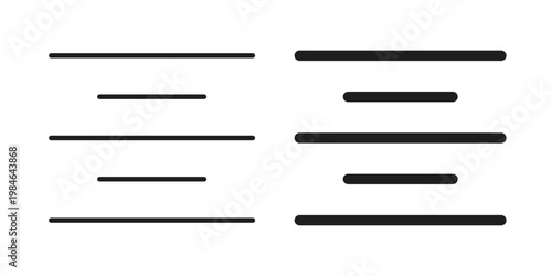 Align center icon for graphic and web projects