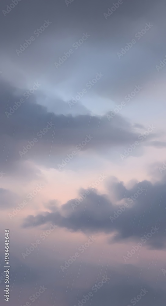 Fototapeta premium Cloudy Sky at Sunset Soft Light Nature Background
