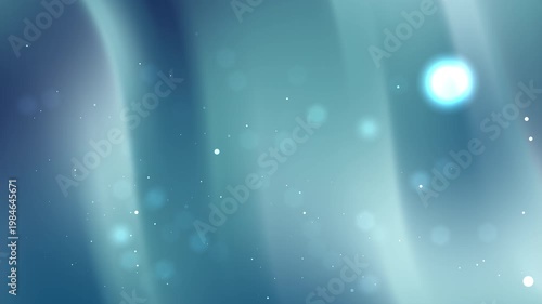 Eyecatching dark blue teal abstract gradient animation video background with floating bright orbs, perfect for futuristic designs, technology concepts, or modern digital projects.