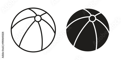 Beach ball icon for graphic and web projects