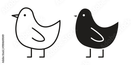 Chick icon for graphic and web projects