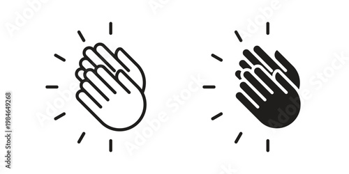 Clap icon for graphic and web projects