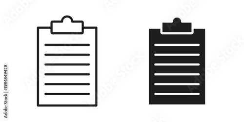 Clipboard icon for graphic and web projects