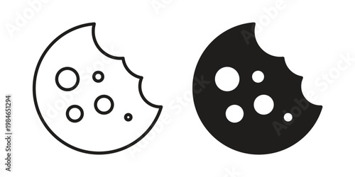 Cookie icon for graphic and web projects