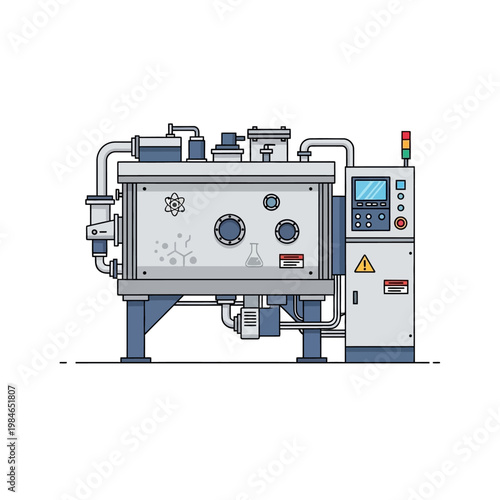Advanced Laboratory Vacuum Chamber Equipment with Control Panel