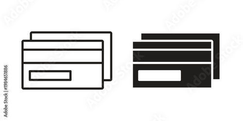 Credit card icon for graphic and web projects