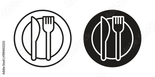 Cutlery icon for graphic and web projects