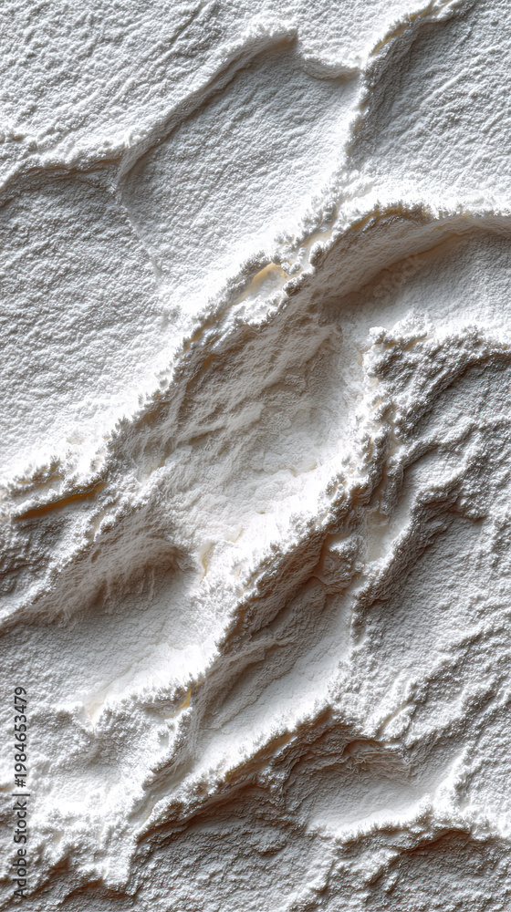Obraz premium Textured white powder surface