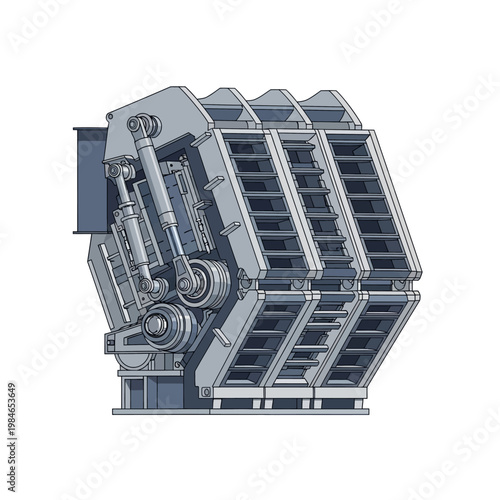 Industrial Grapple Attachment for Excavator, Heavy Machinery, Construction Equipment