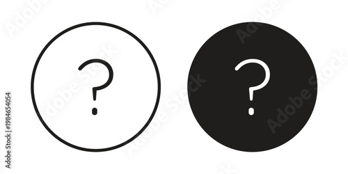 Doubts button icon for graphic and web projects
