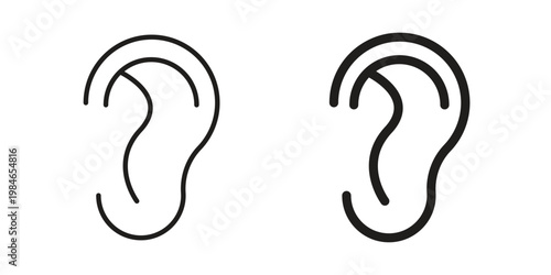 Ear icon for graphic and web projects