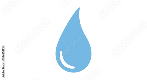 Blue water droplet icon symbolizing purity and freshness.