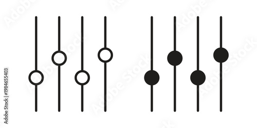 Equalizer icon for graphic and web projects