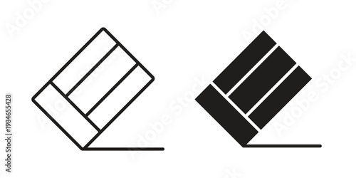 Eraser icon for graphic and web projects
