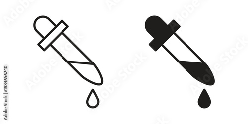 Eye dropper icon for graphic and web projects