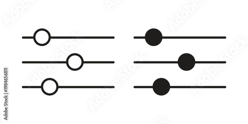 Filter Control icon for graphic and web projects