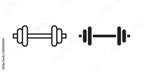 Gym icon for graphic and web projects