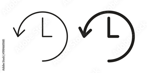 History icon for graphic and web projects