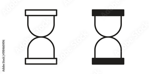 Hourglass icon for graphic and web projects