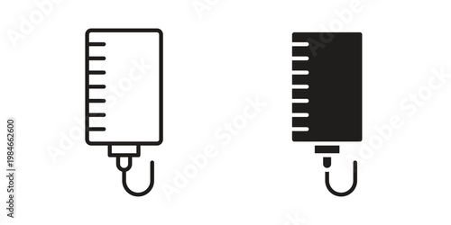 IV bag icon for graphic and web projects