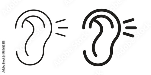 Listening icon for graphic and web projects