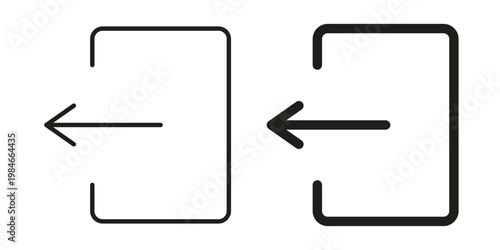 Log out icon for graphic and web projects